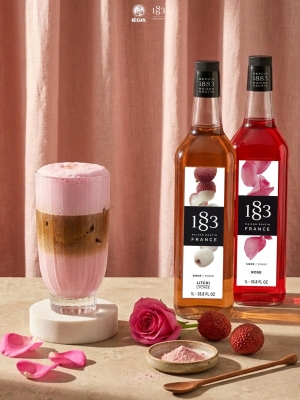  Lychee Rose Latte