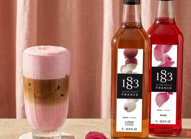  Lychee Rose Latte