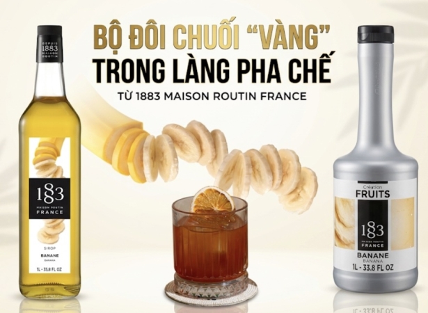 Bộ Đôi Chuối 1883 Maison Routin: Giải Pháp Vàng Cho Pha Chế Chuyên Nghiệp